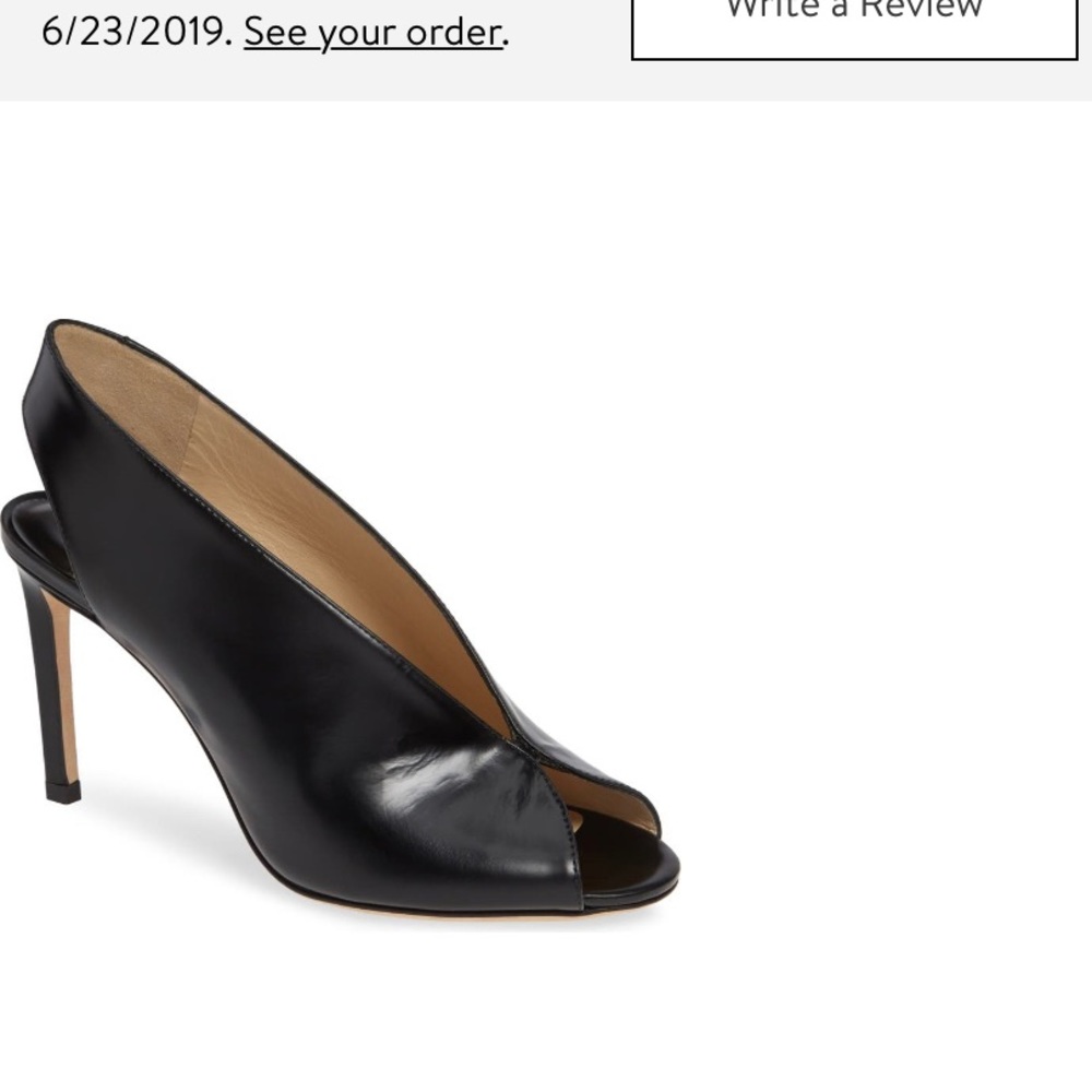 Jimmy Choo Shar Slingback in black leather